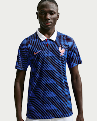 FFF 2026 Match Home Men's Nike Aero-FIT Football Authentic Jersey